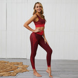 Seamless Leggings+Sport Bra Yoga Set (2pcs)