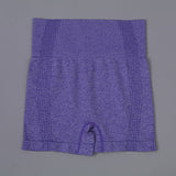 Trendy Seamless Yoga Fitness Shorts Purple
