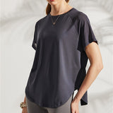 Summer Breathable Quick Dry Yoga T-Shirt Black