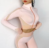 Autumn Thumb Hole Fitness Crop Top