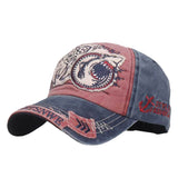 Embroidered Sharks Unisex Fishing Baseball Cap