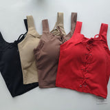 Lace Up Fitness Training Crop Top Color Variants