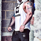 Bodybuilding Stringer Hooded Tank Top
