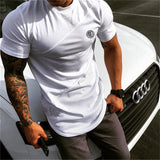 Muscle Training Cotton Mesh T-shirt