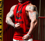 Bodybuilding Stringer Hooded Tank Top