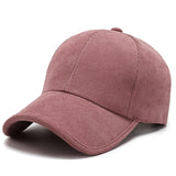 Winter Warm Corduroy Baseball Cap Pink