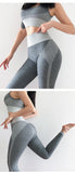 Seamless Leggings+Sport Bra Yoga Set (2pcs) Gray