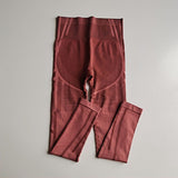 Seamless Yoga Power Leggings Red