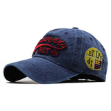 100% Washed Denim Baseball Snapback Unisex Cap Blue