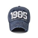 1985 Washed Cotton Jean Baseball Gym Cap Blue