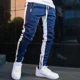 Drop Crotch Style Gym Sweatpants Blue