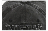 New York Washed Distressed Cotton Baseball Cap