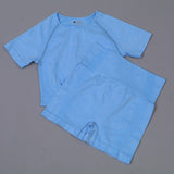 Trendy Seamless Yoga Fitness Set Blue