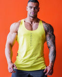 Muscle Strong Training Tank Top Yellow
