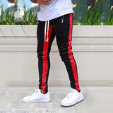 Drop Crotch Style Gym Sweatpants Red