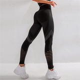 High Waist Seamless Yoga Fitness Leggings Black
