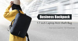 Backpack - Business Backpack USB Port 17 Inch Laptop Anti-theft Bag
