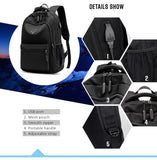 Backpack - Classic Style USB Charging Laptop Backpack