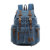 Backpack - Classic Vintage Canvas Leather Backpack