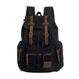 Backpack - Classic Vintage Canvas Leather Backpack