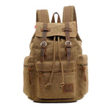 Backpack - Classic Vintage Canvas Leather Backpack
