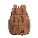 Backpack - Classic Vintage Canvas Leather Backpack