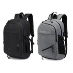 Backpack - Large Capacity Travel Backpack With USB Charge Port Earphone Hole