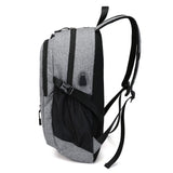 Backpack - Large Capacity Travel Backpack With USB Charge Port Earphone Hole