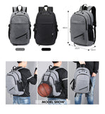Backpack - Large Capacity Travel Backpack With USB Charge Port Earphone Hole