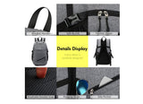 Backpack - Large Capacity Travel Backpack With USB Charge Port Earphone Hole