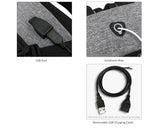 Backpack - Large Capacity Travel Backpack With USB Charge Port Earphone Hole
