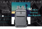 Backpack - Men's Travel Laptop Backpack With USB Charging Port