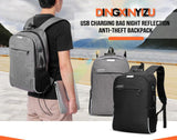Backpack - USB Charging - Night Reflection - Anti-theft Backpack