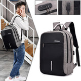 Backpack - USB Port Anti-Theft Backpack