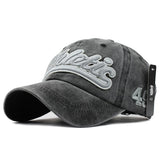 Caps - Washed Denim Baseball Snapback Cap