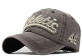 Caps - Washed Denim Baseball Snapback Cap