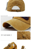 Caps - Washed Denim Baseball Snapback Cap