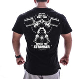 Gym Stronger Black Tee (Several Designs)