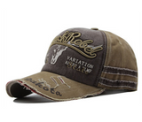 Distressed Cotton Retro Gym Baseball Cap