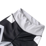 Leggings - Women's Black And White Geometric Printed Leggings