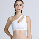 One Shoulder Padded Sports Bra