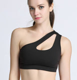 One Shoulder Padded Sports Bra