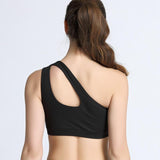One Shoulder Padded Sports Bra