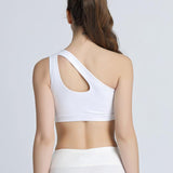 One Shoulder Padded Sports Bra