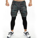 Quick Dry False 2 Pieces Gym Joggers