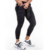 Quick Dry False 2 Pieces Gym Joggers