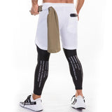 Quick Dry False 2 Pieces Gym Joggers