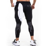 Quick Dry False 2 Pieces Gym Joggers