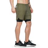 Shorts For Him - 2 In 1 Security Pocket Jogger Shorts ( T-Shirt Back Hook)