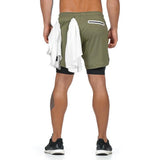 Shorts For Him - 2 In 1 Security Pocket Jogger Shorts ( T-Shirt Back Hook)